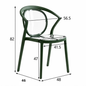 Stylish Multipurpose Chair with Clear Transparent Backrest