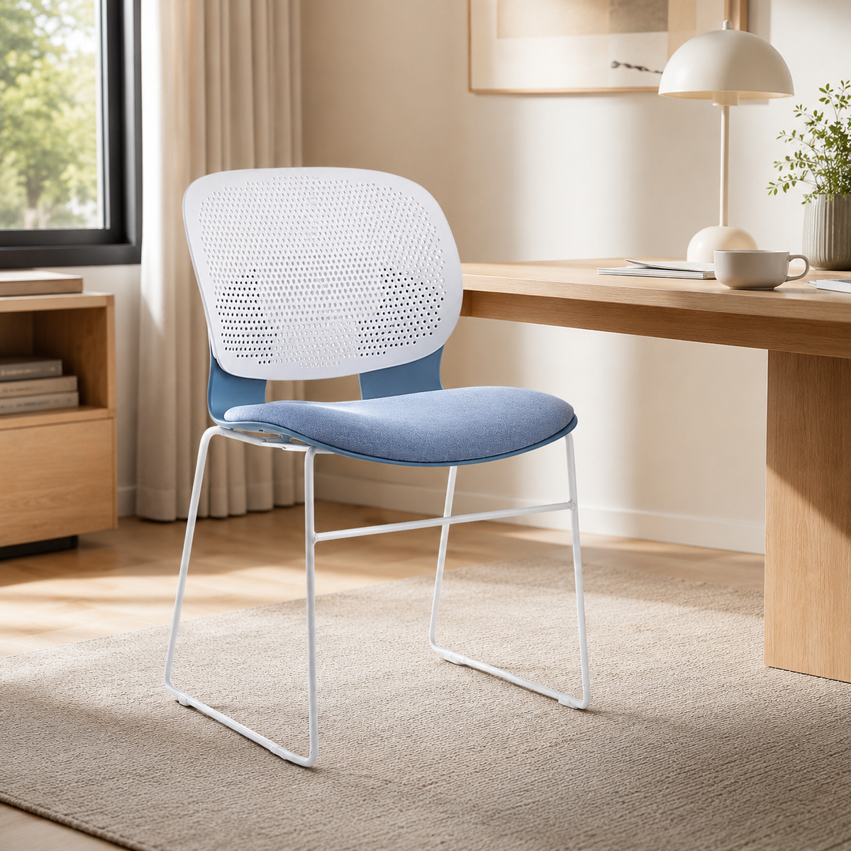 Long-Sitting Comfort Chair with Breathable Backrest