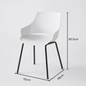Modern Chair with Backrest