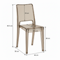 Modern Transparent Chair with Seamless Design