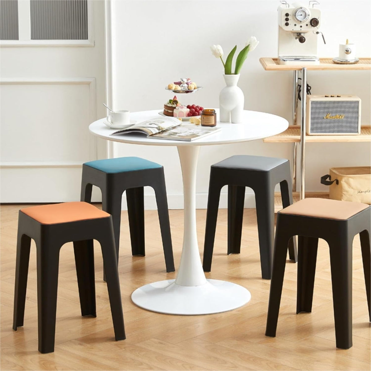 Household Stackable Dining Plastic Stool